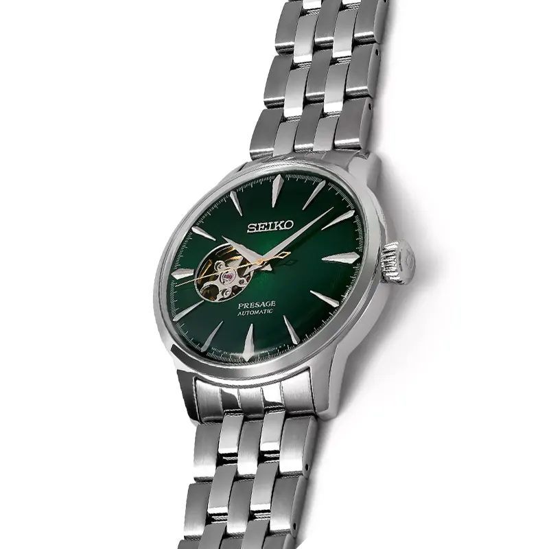 Seiko Presage 'Grasshopper' Open Heart Timepiece Men's Watch- SSA441J1